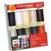 Gütermann creativ Set filo da cucito con 10 bobine Cucitutto 100 m nei colori base