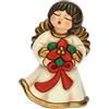 THUN - Limited Edition 2022 - Angelo del Natale in Ceramica Decorata a Mano, Versione Piccola - Idea Regalo Natale 2022-7.5x8.2x12 cm h
