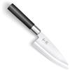KAI Wasabi Black Deba 10,5 cm lunghezza lama - acciaio inossidabile 6A/1K6 lucidato 58 (±1) HRC - manico in polipropilene nero - coltello da cucina giapponese - Made in Japan
