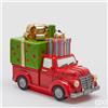 Enzo De Gasperi EDG Enzo de Gasperi Base per Albero di Natale Furgoncino con Regali H37 L48 cm