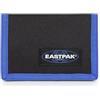 Eastpak Portafoglio singolo Crew — Portafoglio compatto a tre ante con tasca portamonete con zip e portachiavi, design sottile per tutti i giorni, 9.5 x 13.5 cm - Kontrast Black Blue