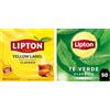 Lipton Tè Nero classico, 100Filtri, Tè Verde classico 50 filtri
