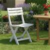 Dmora - Sedia da esterno Terni, Seduta da giardino pieghevole, Sedia per tavolo da pranzo, Poltrona outdoor, 100% Made in Italy, Cm 44x41h78, Bianco