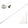 Glomex Antenna VHF Marina Glomex RA112 in Vetroresina per Barche a Motore (1,5 mt.)