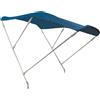 Motomarine Capottina Tendalino 3 Archi Blu (+ Alte) - Struttura Alluminio e Tessuto PVC - 185 cm.