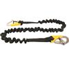 Motomarine Cinghia di Sicurezza Navigazione CE ISO12401 - Moschettoni Inox - 100 200 cm. con 2 moschettone