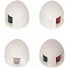 Motomarine Fanale di Via On Deck Rosso a LED - Fanale di Navigazione da Coperta per Barca