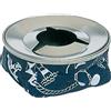 Osculati Posacenere Inox Blu Ø 106 mm - Posacenere da Bordo con Fondo Zavorrato e Portasigarette
