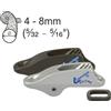 Osculati Strozzascotte Clamcleat Ø 4 8 mm. CL253 alluminio per trapezio e vang.