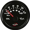 Motomarine Strumentazione Nautica ECMS All Black IP67 - Acciaio Inox 316 - Indicatore pressione olio 0-5 bar