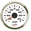 Motomarine Strumentazione Nautica ECMS White Chrome IP67 - Acciaio Inox 316 - Amperometro analogico con Shunt