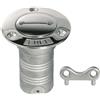 Motomarine Tappo di imbarco in acciaio inox con chiavetta collo Ø 50 mm. carburante