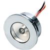 Osculati Luce di Cortesia LED da Incasso Tonda in Ottone Cromato IP65 - Blu