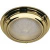 Motomarine Plafoniera Classic-Brass LED 12V con Interruttore - Ottone Lucido - Ø 168 mm.