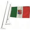 Motomarine Asta portabandiera H 500 mm. ottone cromato