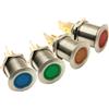 Motomarine Spie LED Stagne in Acciaio Inox 12V - Ø 19mm - Rosso
