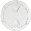 Osculati Tappo d'Ispezione a Vite Bianco - Tenuta Stagna con O-Ring - Approvato CE - Ø 260x203 mm.