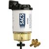 Motomarine Filtro Separatore Benzina SACS con Vaschetta Trasparente - Cartuccia AquaStop 10 Micron - Filtro Completo SACS