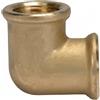 Maritex Gomito Femmina-Femmina in Ottone 90° - Raccordo Angolare per Impianto Idraulico di Bordo - 1"1/2