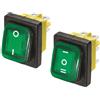 Motomarine Interruttore ON-OFF 4 terminali - max 20A verde