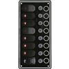 Motomarine Pannello interruttori Contour con porte USB e interruttori basculanti per impianti - 8 Interruttori