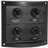 Motomarine Pannello interruttori New Classic Black 4x10A