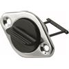 Motomarine Tappo di scarico ovale cromato Ø 27,70 mm. 34x50 mm.