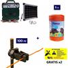 Gemi Elettronica Recinto elettrico completo con pannello solare per cinghiali gemi