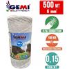 Gemi Elettronica Filo bianco 500m 6 mm per recinzione elettrica | elettronica gemi