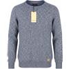 SCOTCH & SODA Maglione Uomo Girocollo Maglia Intrecciata 3% Cotone M Blu Melange