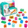 Bizak Jelly Blox My Pet Set di costruzione sensoriale con 20 pezzi morbidi e colorati, include animali e personaggi, blocchi morbidi per stringere e adattarsi a partire da 2 anni (64554289)