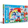 Trefl - I Puffi, una giornata Puffosa - Puzzle 24 Maxi - 24 Pezzi di Grandi Dimensioni, Divertimento Creativo, per Bambini dai 3 anni