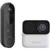 Reolink 2K Video Doorbell a Batteria & Argus MagiCam Telecamera di Sicurezza Magnetica Wireless, Visuale 1:1, Rilevamento Persone/Pacchi, IP67, WiFi 2,4/5GHz, Memoria Locale