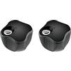 Thule Lockable Knob Pomello Bloccabile Black, 2-pack