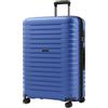 KONO Valigia Grande in PP Rigida 76,5 cm - Trolley Espandibile con Ruote 360° TPE, Portabicchieri Integrato, Leggera con Serratura TSA (28, Marina Militare)
