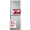 Amica KGC 384 111 E - Frigorifero congelatore, altezza 148 cm, effetto acciaio inossidabile, classe di efficienza energetica B