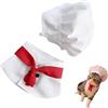 Beufee Costume da Cuoco Per Gatti, Vestiti Lavabili Regolabili Per Animali Domestici di Taglia Carina Ed Elegante con Cappello da Cuoco, Abbigliamento Cosplay Per Gattini, Camicia da Chef Per Cani (S)