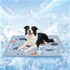 TFSZE Tappetino rinfrescante per cani,auto raffreddante,cuscino rinfrescante estivo per cani,Cuccia Refrigerante Lavabile,per Animali di Piccola Media(50 x 60 cm/Gris)