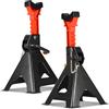 Fiqops Cavalletti di sostegno 3T Capacità di carico Cavalletto di sostegno, Regolabile in altezza 285-430mm, Set di Cavalletti di sostegno Supporti con Perno di sicurezza e Cuscinetti in gomma, Adatto