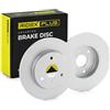 RIDEX PLUS 82B0224P 2x Disco freno Anteriore con bulloni/viti Compatibilità con SMART FORTWO Coupé 451