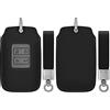 kwmobile Custodia Compatibile con Renault con 4 tasti Smart Key (solo Keyless Go) - Cover Chiavi Auto Protezione Copri Telecomando - Copri Chiave Copertura nero / grigio