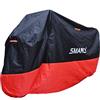 SMARCY Telo Coprimoto Impermeabile Antipolvere, Copertura per Moto Portatile, Nero/Rosso, Taglia XXXL