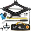 Amvia Martinetto a forbice per auto, 1,5 tonnellate, portatile, ideale per SUV e auto, meccanismo intelligente con cricchetto, materiale resistente (cric da 3 tonnellate)