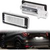 POPMOTORZ 2 Pezzi Luci targa, Luce targa a LED 18 LED 2835 SMD con Canbus Sesign Senza Errori Bianco Installazione Semplice per Renault Captur Clio 3 Clio 4 Espace 4 Fluence Laguna 3