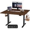 Raplink Scrivania Regolabile in Altezza per PC, 120 x 60cm, Scrivania in Legno p