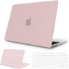 NPUOLS Custodia per MacBook Air 15 M5 M4 M3 M2 2026-2023, Rosa Opaco | Cover Rigida Ultra Sottile per Mac Air 15 Pollici Modello A3241 A3114 A2941, con Protezione Tastiera Sottile TPU Versione UE