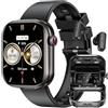 NONGAMX Smartwatch Donna Uomo con Auricolari Bluetooth: 2.02 Orologio Smart Watch Effettua Risposta Chiamate 100 Modalità Sportive Fitness Tracker IP67 Impermeabile WhatsApp Notifice Compatibile Android iOS