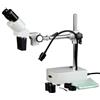 AmScope - Stereomicroscopio binoculare 10X-20X con supporto per braccio a braccio, obiettivo fisso, luce LED flessibile a collo d'oca - SE400-Z