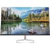 HP M27fe Monitor da 27, FHD, 16:9, Antiriflesso, Pannello IPS da 75Hz, Tempo di Risposta 5 ms, Reclinabile, AMD FreeSync, 300 Nits, Low Blue Light, HDMI 1.4, VGA, No montaggio VESA, Argento