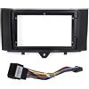 SGHFUVE Pannello Radio Kit Montaggio Pannello Cruscotto 2 DIN Per Benz Per Smart Per Fortwo W451 2011-2015 Adattatore Cornice Canbus Decoder Radio Android Mascherine Telaio Veicoli